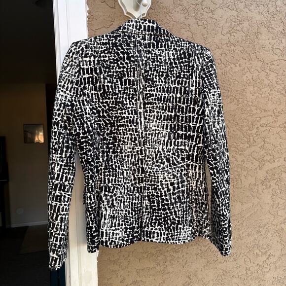 Les Copains Black and White patterned Women's blazer, women's 42 - Picture 5 of 6